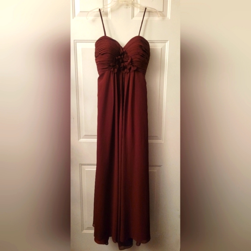 Bill Levkoff Burgundy Gown